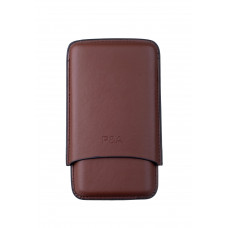 Чехол Parenti & Agostinelli на 3 сигары Churchill (диаметром до 20 мм), кожа, коричневый (шт.)